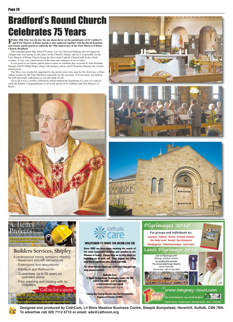 Jun 2010 edition of the Leeds Catholic Post Jun 2010 edition of the Leeds Catholic Post
