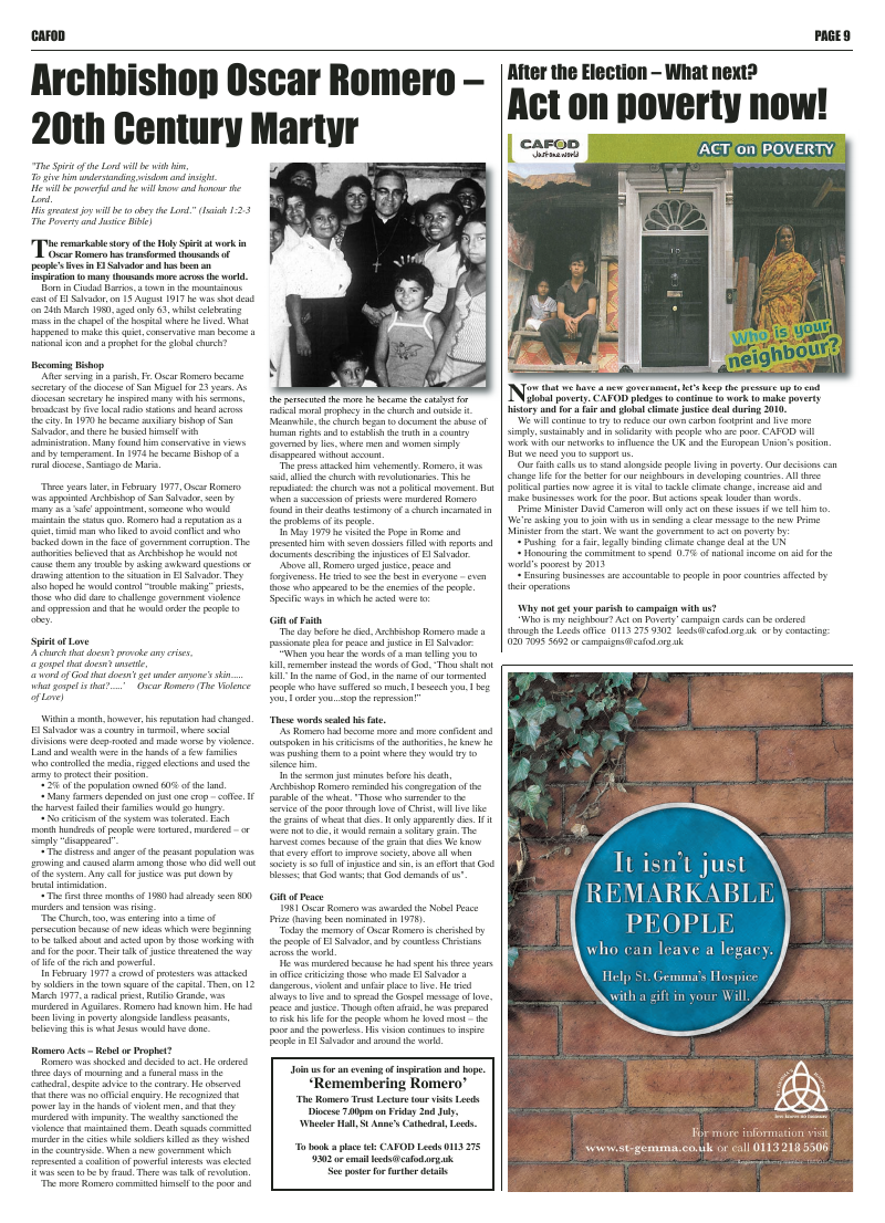 Jun 2010 edition of the Leeds Catholic Post Jun 2010 edition of the Leeds Catholic Post