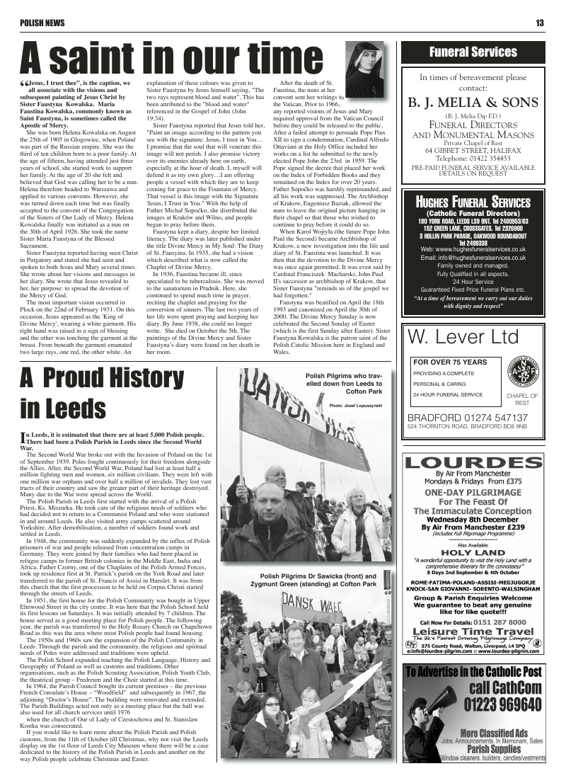 Oct 2010 edition of the Leeds Catholic Post