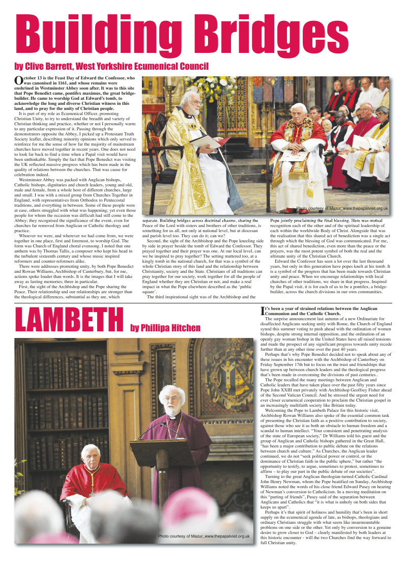 Oct 2010 edition of the Leeds Catholic Post