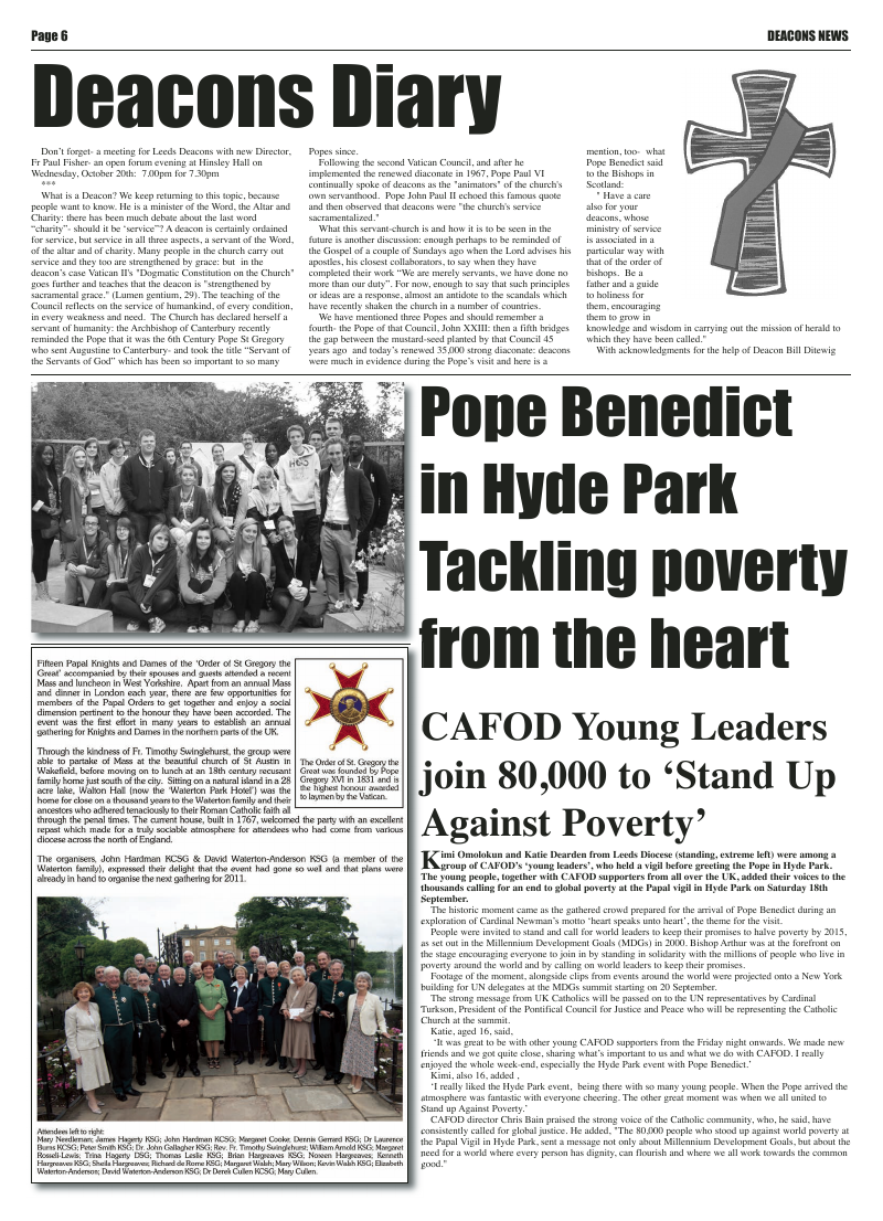 Oct 2010 edition of the Leeds Catholic Post Oct 2010 edition of the Leeds Catholic Post