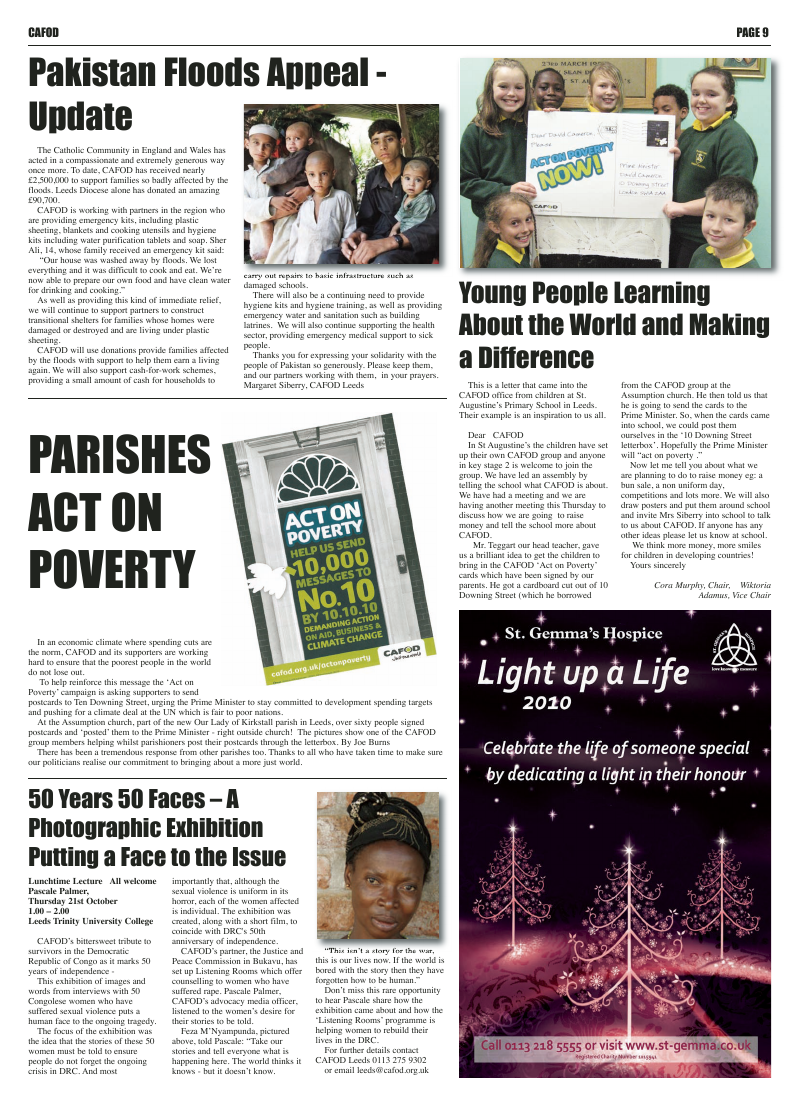 Oct 2010 edition of the Leeds Catholic Post Oct 2010 edition of the Leeds Catholic Post