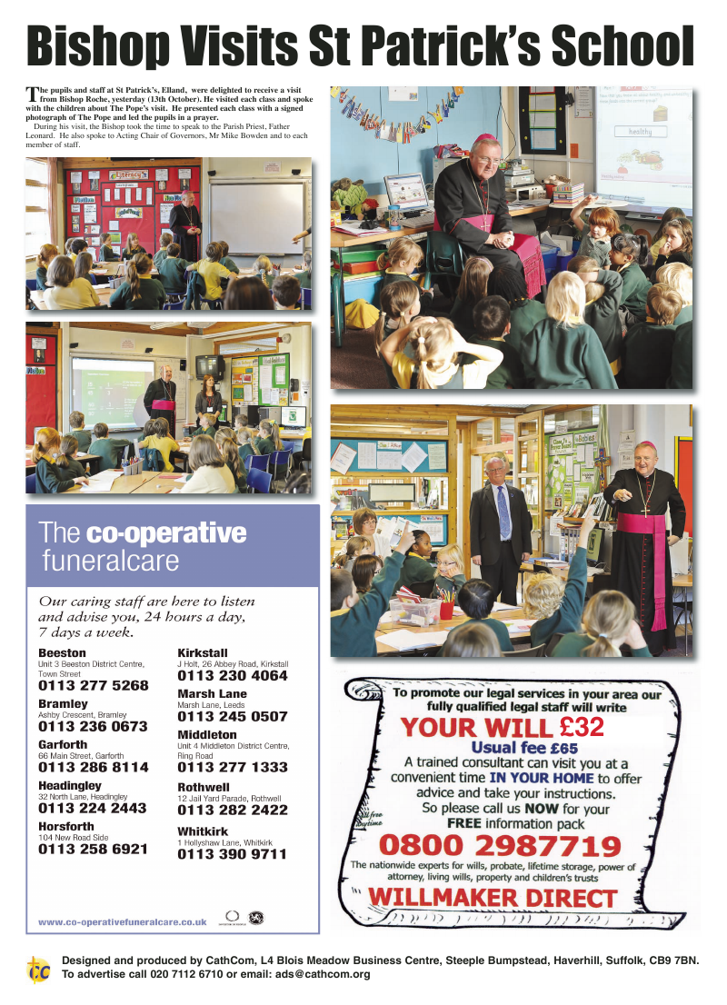 Nov 2010 edition of the Leeds Catholic Post Nov 2010 edition of the Leeds Catholic Post