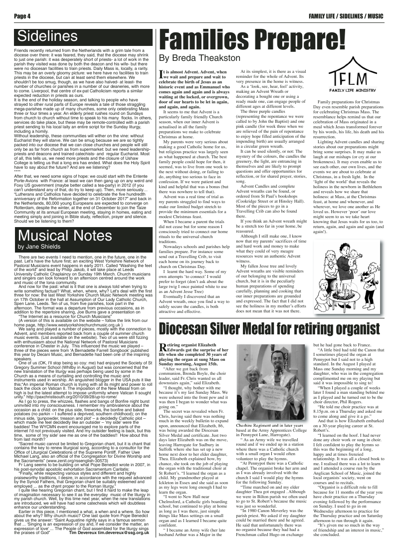 Nov 2010 edition of the Leeds Catholic Post Nov 2010 edition of the Leeds Catholic Post