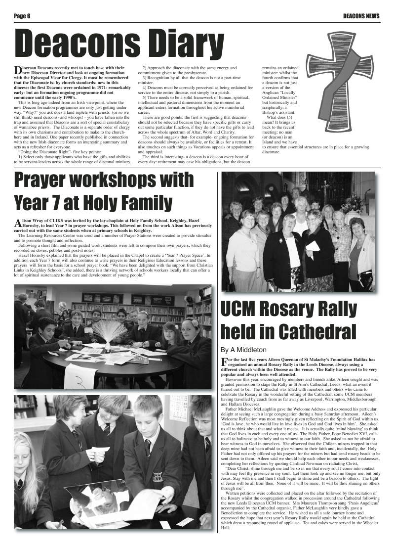 Nov 2010 edition of the Leeds Catholic Post Nov 2010 edition of the Leeds Catholic Post