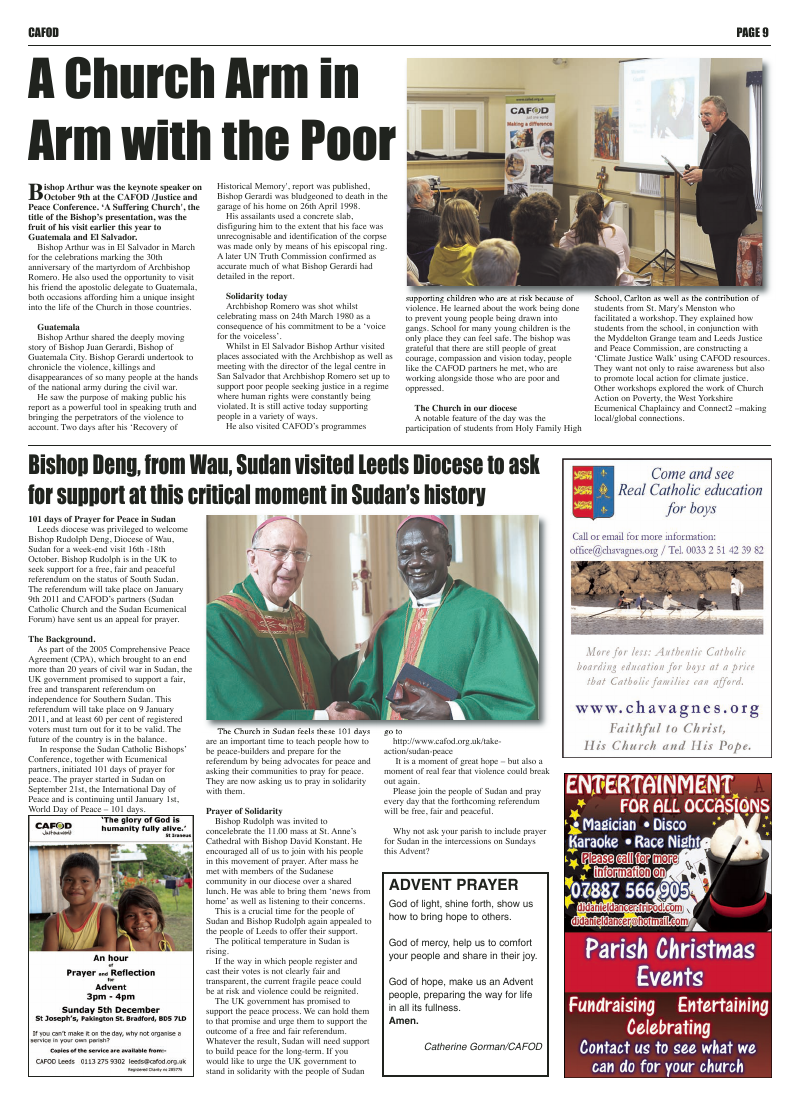 Nov 2010 edition of the Leeds Catholic Post