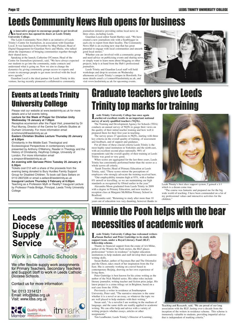 Dec 2010 edition of the Leeds Catholic Post