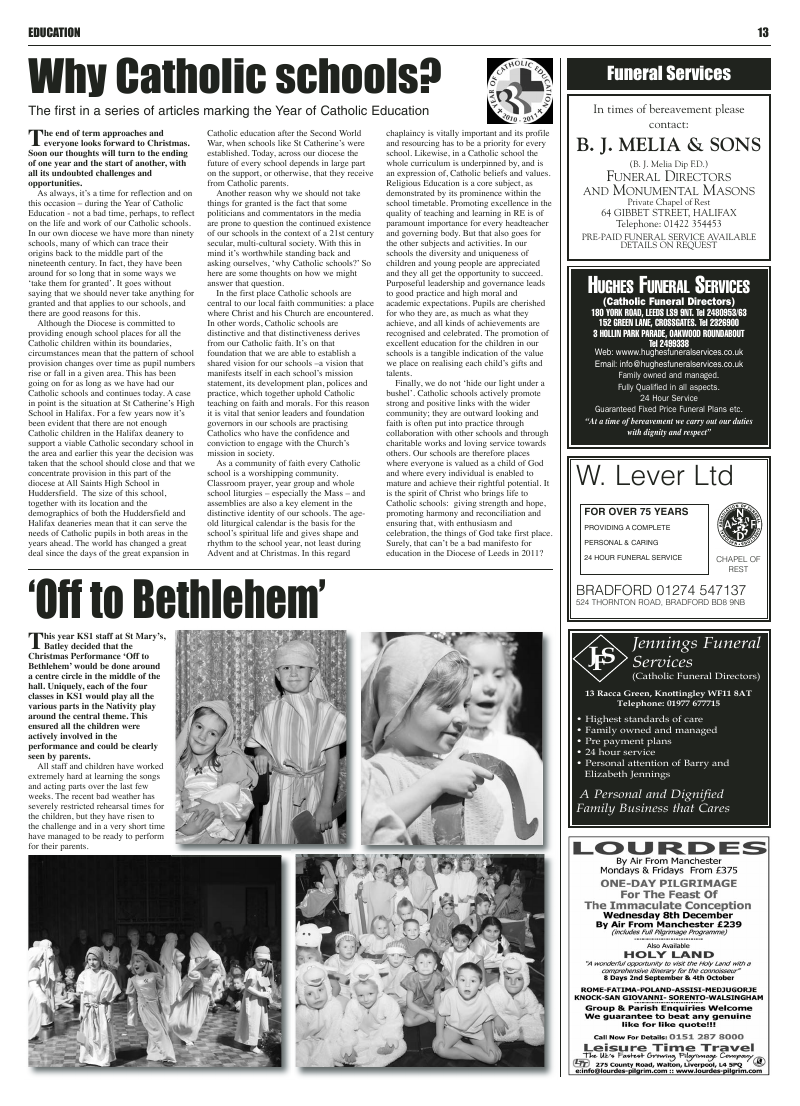 Dec 2010 edition of the Leeds Catholic Post