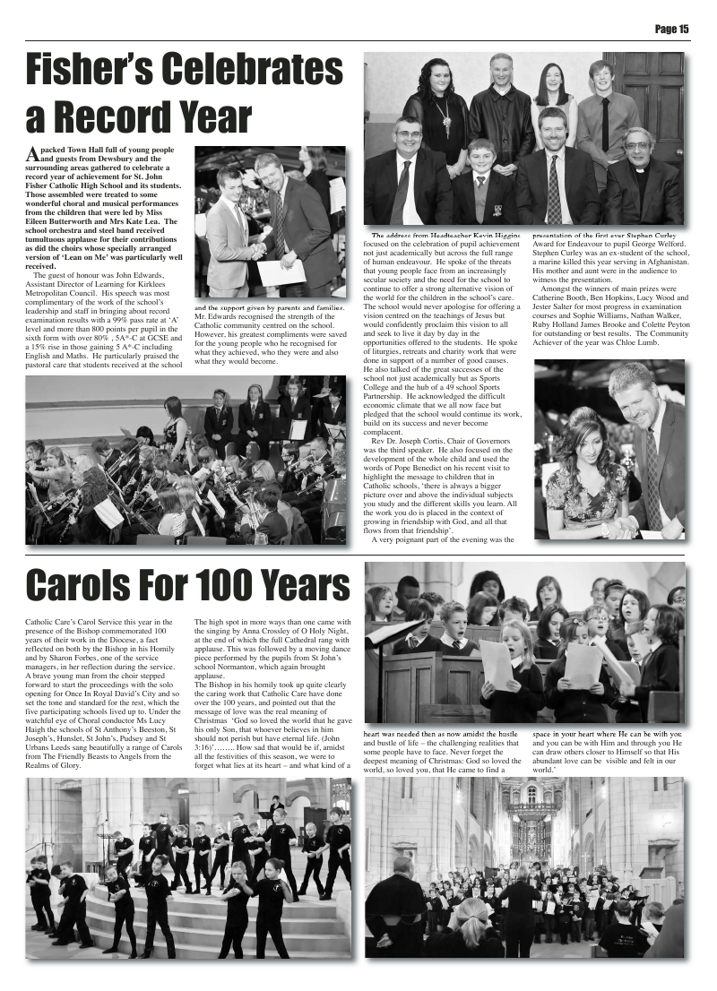 Dec 2010 edition of the Leeds Catholic Post Dec 2010 edition of the Leeds Catholic Post