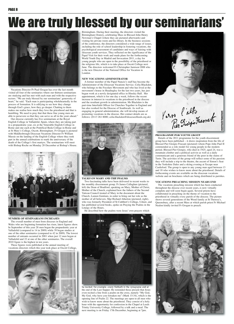 Dec 2010 edition of the Leeds Catholic Post