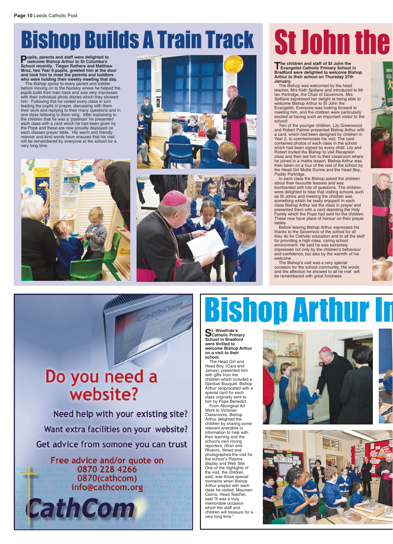 Feb 2011 edition of the Leeds Catholic Post Feb 2011 edition of the Leeds Catholic Post