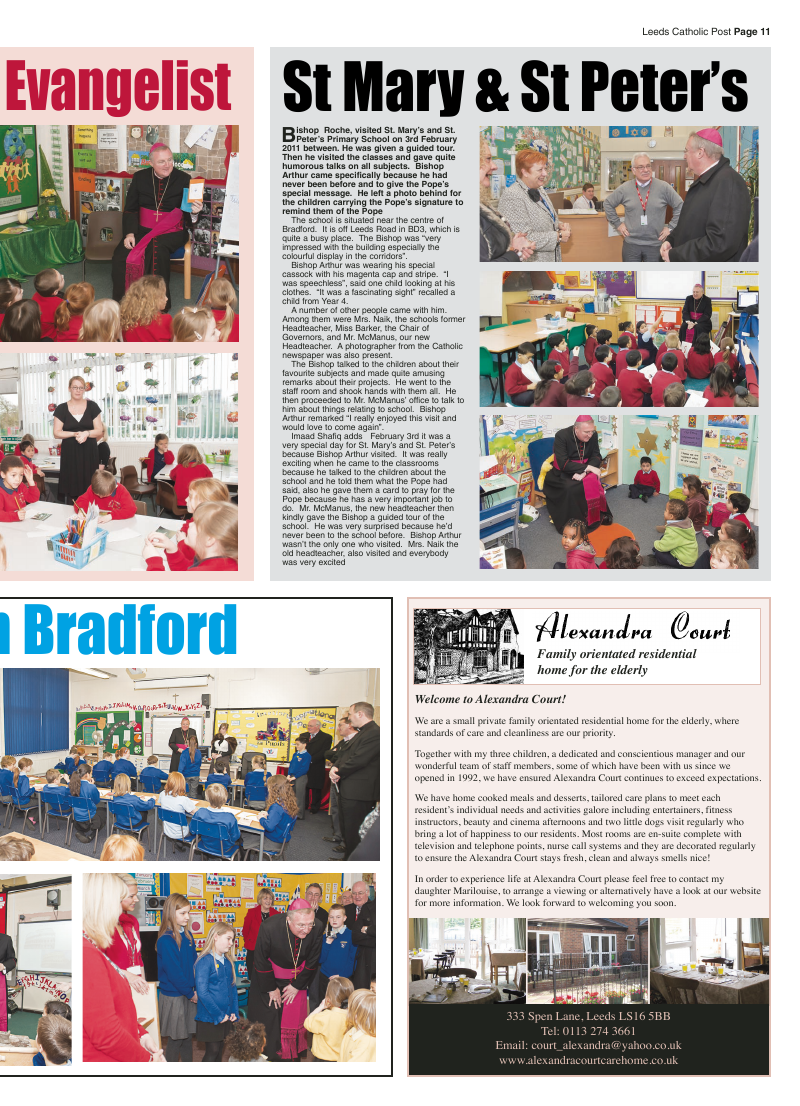 Feb 2011 edition of the Leeds Catholic Post Feb 2011 edition of the Leeds Catholic Post