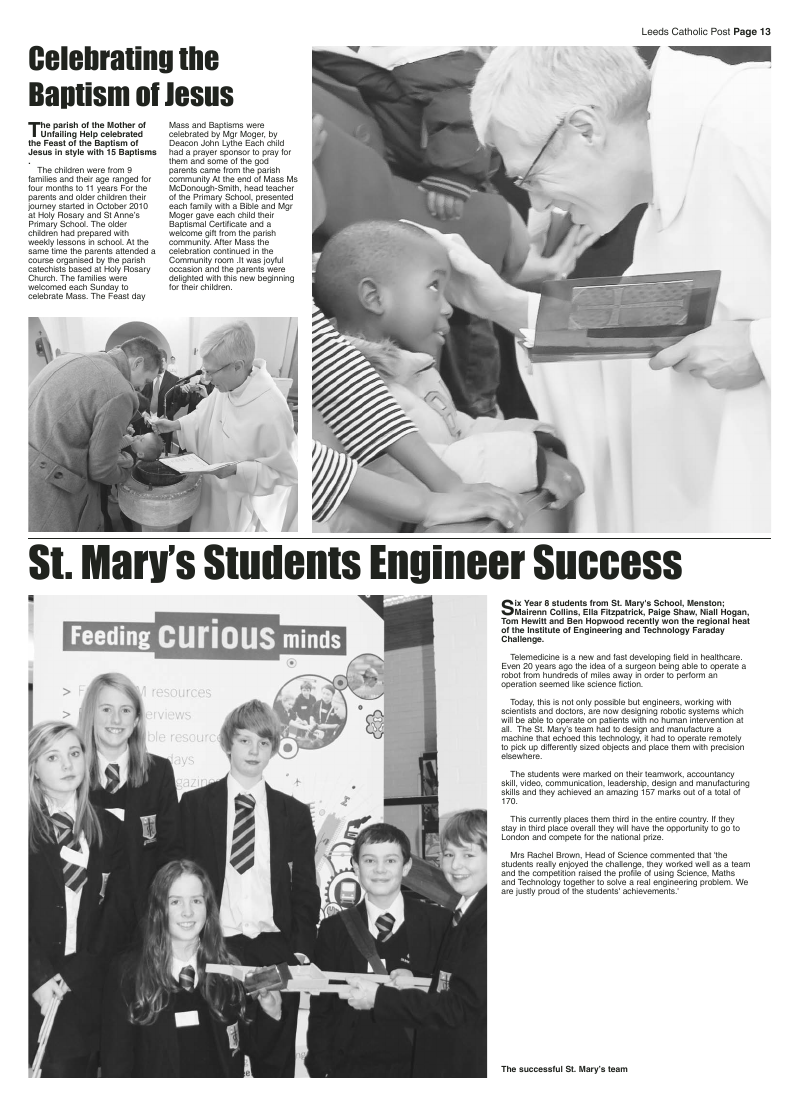 Feb 2011 edition of the Leeds Catholic Post Feb 2011 edition of the Leeds Catholic Post