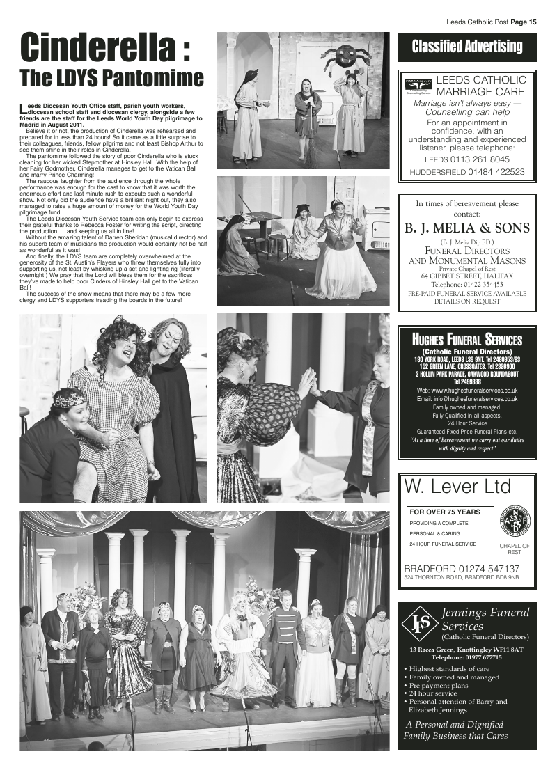 Feb 2011 edition of the Leeds Catholic Post Feb 2011 edition of the Leeds Catholic Post
