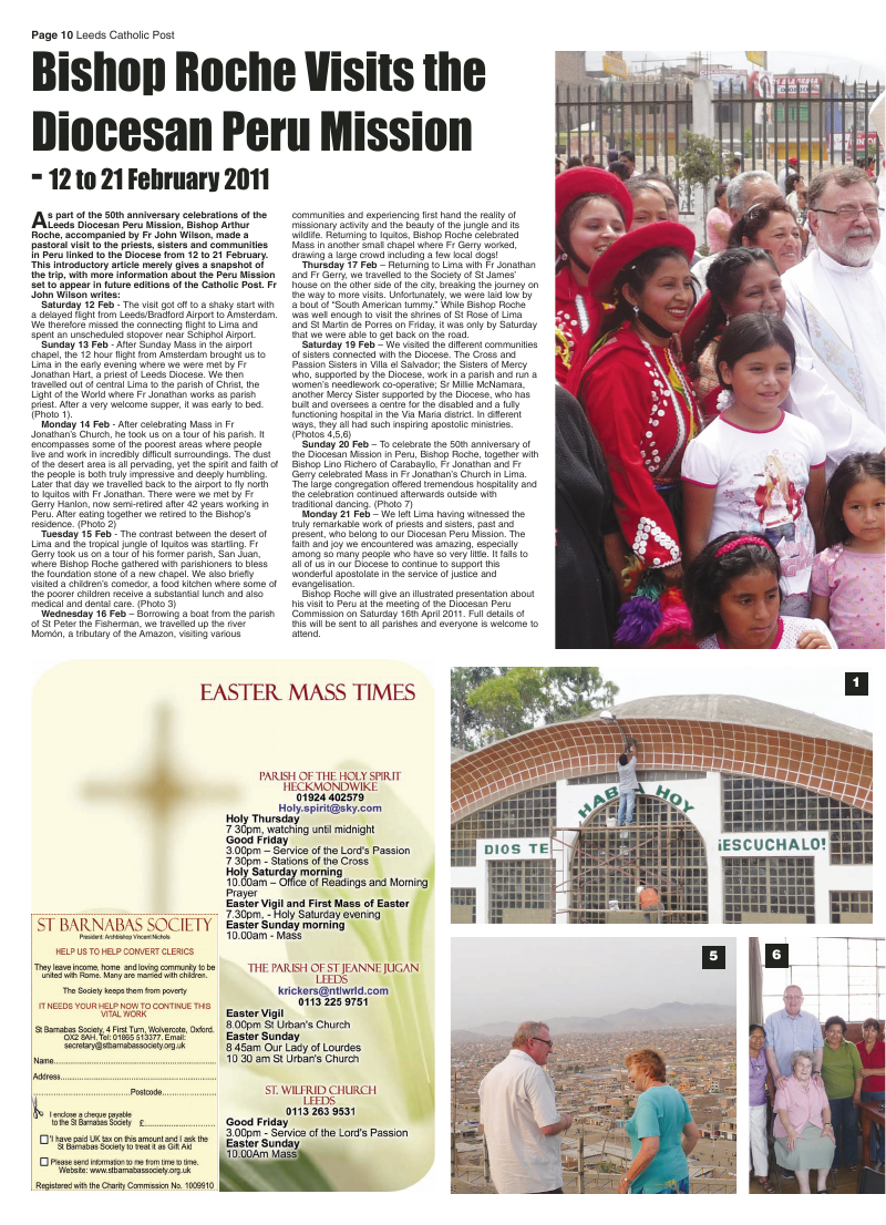 Mar 2011 edition of the Leeds Catholic Post