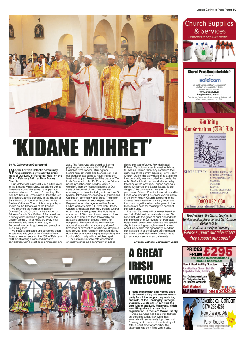 Mar 2011 edition of the Leeds Catholic Post Mar 2011 edition of the Leeds Catholic Post