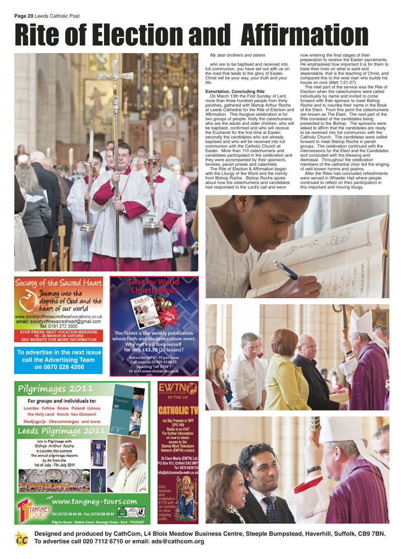 Mar 2011 edition of the Leeds Catholic Post Mar 2011 edition of the Leeds Catholic Post