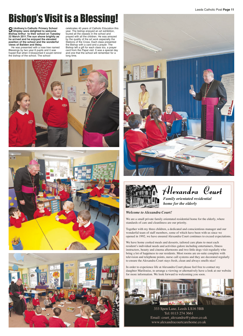 Apr 2011 edition of the Leeds Catholic Post Apr 2011 edition of the Leeds Catholic Post