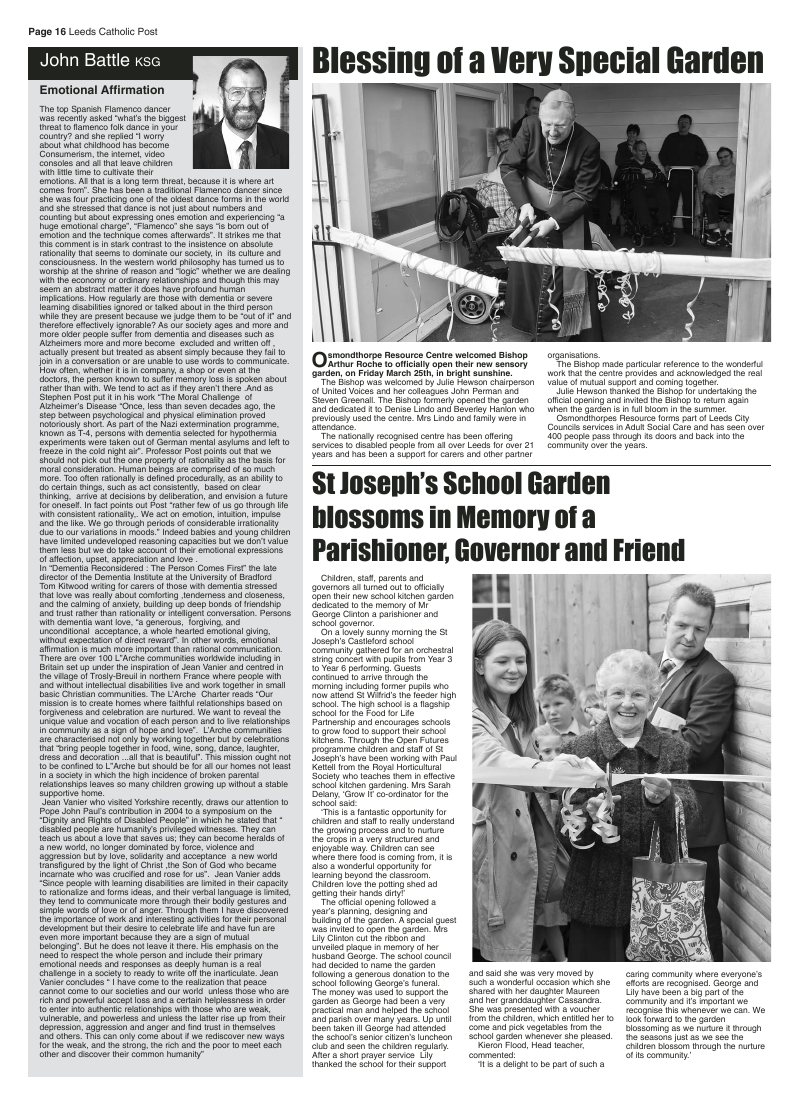 Apr 2011 edition of the Leeds Catholic Post Apr 2011 edition of the Leeds Catholic Post
