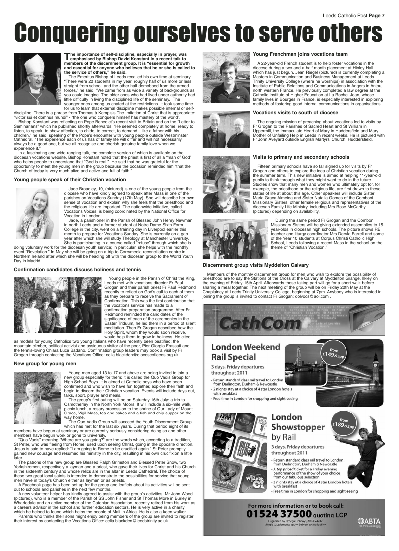 Apr 2011 edition of the Leeds Catholic Post Apr 2011 edition of the Leeds Catholic Post