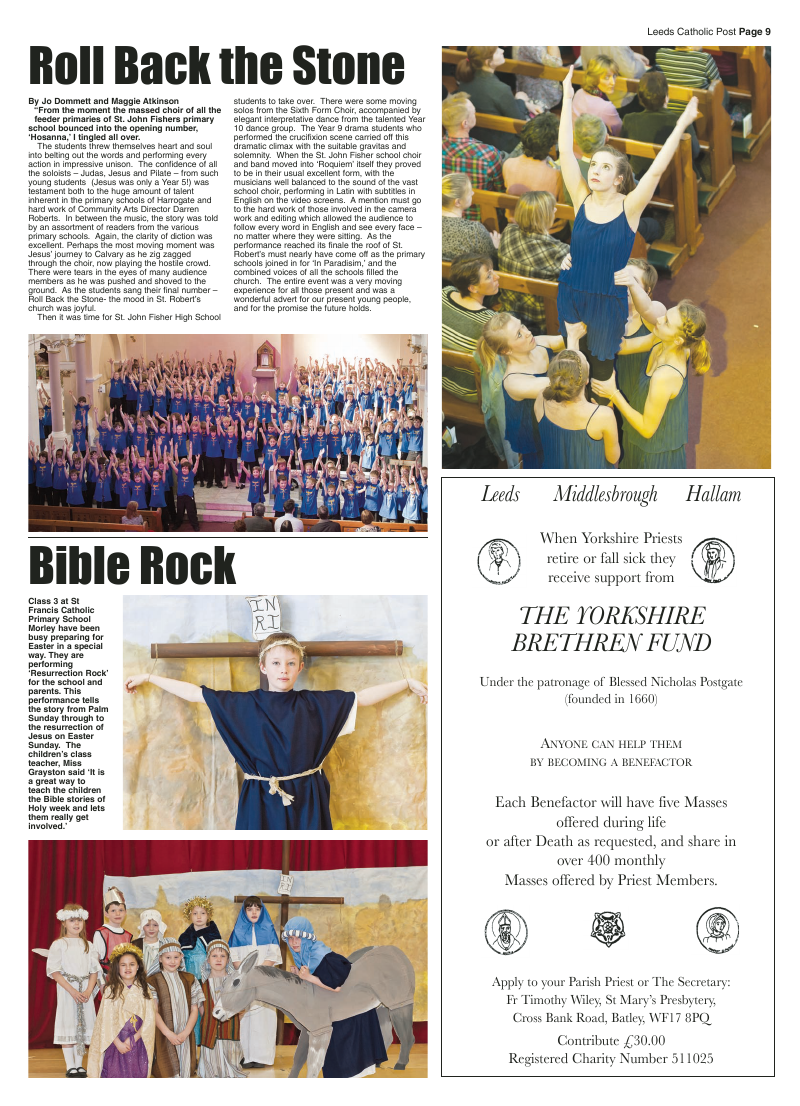 Apr 2011 edition of the Leeds Catholic Post Apr 2011 edition of the Leeds Catholic Post