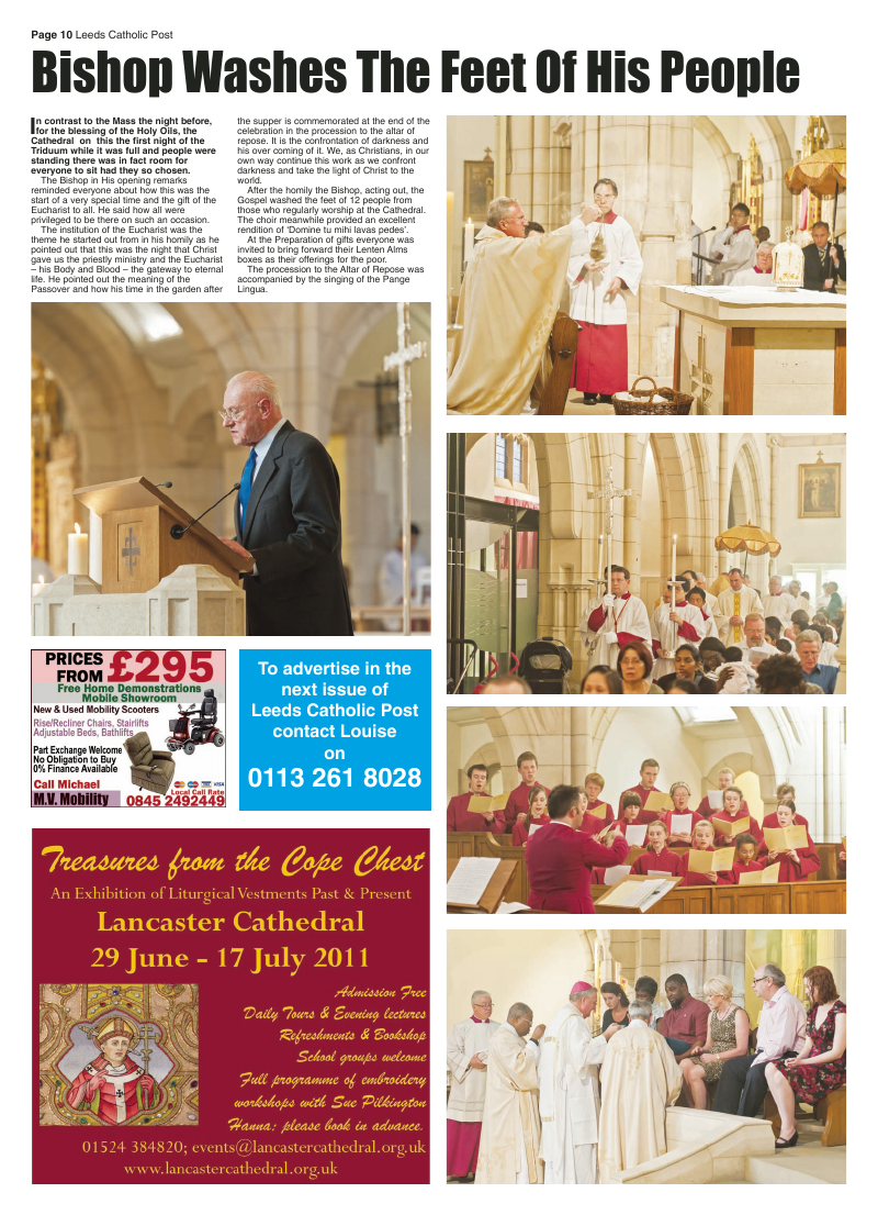 May 2011 edition of the Leeds Catholic Post May 2011 edition of the Leeds Catholic Post