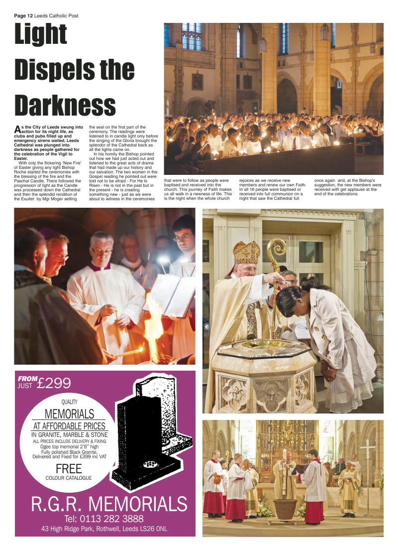 May 2011 edition of the Leeds Catholic Post May 2011 edition of the Leeds Catholic Post