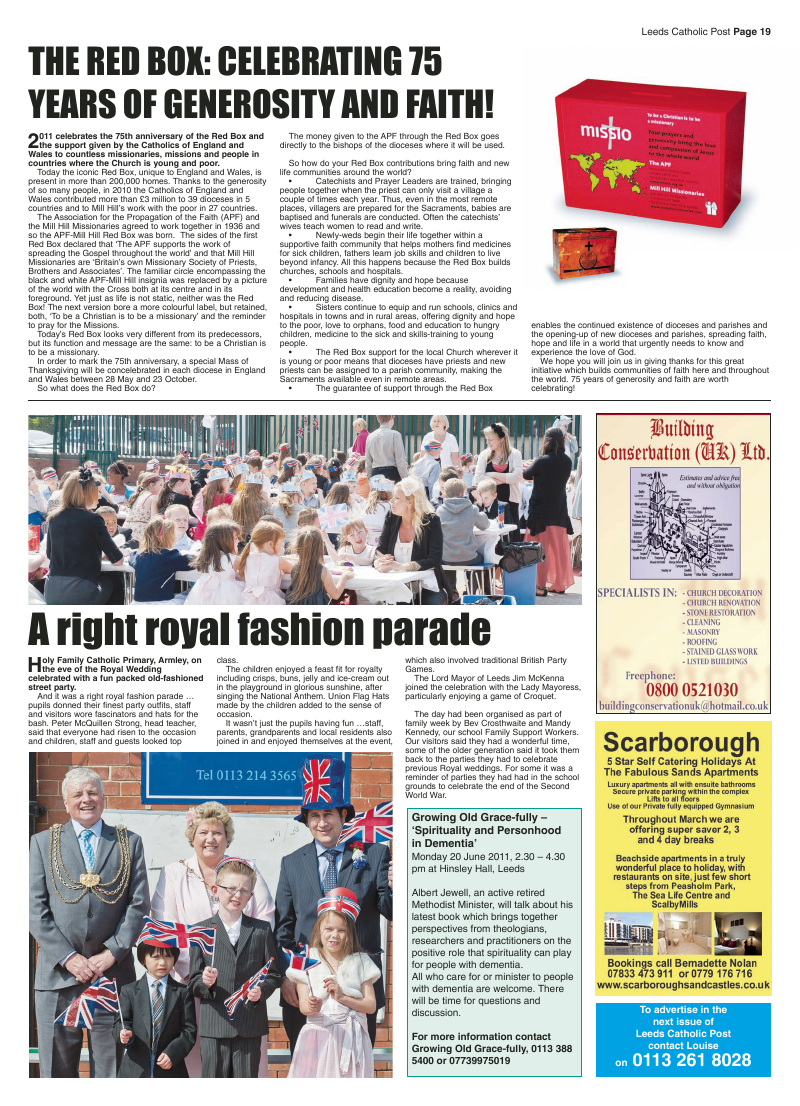 May 2011 edition of the Leeds Catholic Post May 2011 edition of the Leeds Catholic Post