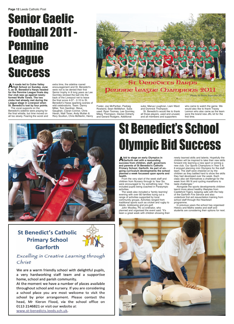 Jun 2011 edition of the Leeds Catholic Post