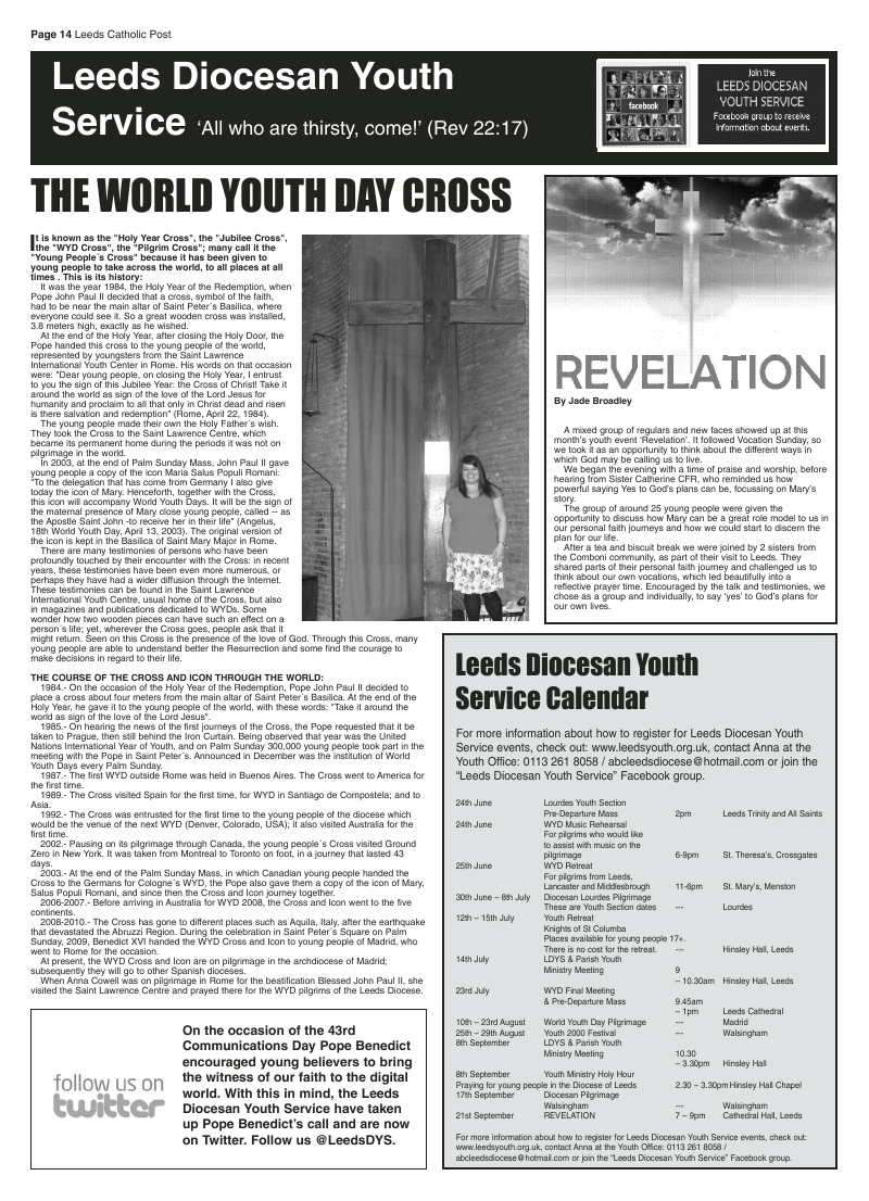 Jun 2011 edition of the Leeds Catholic Post Jun 2011 edition of the Leeds Catholic Post