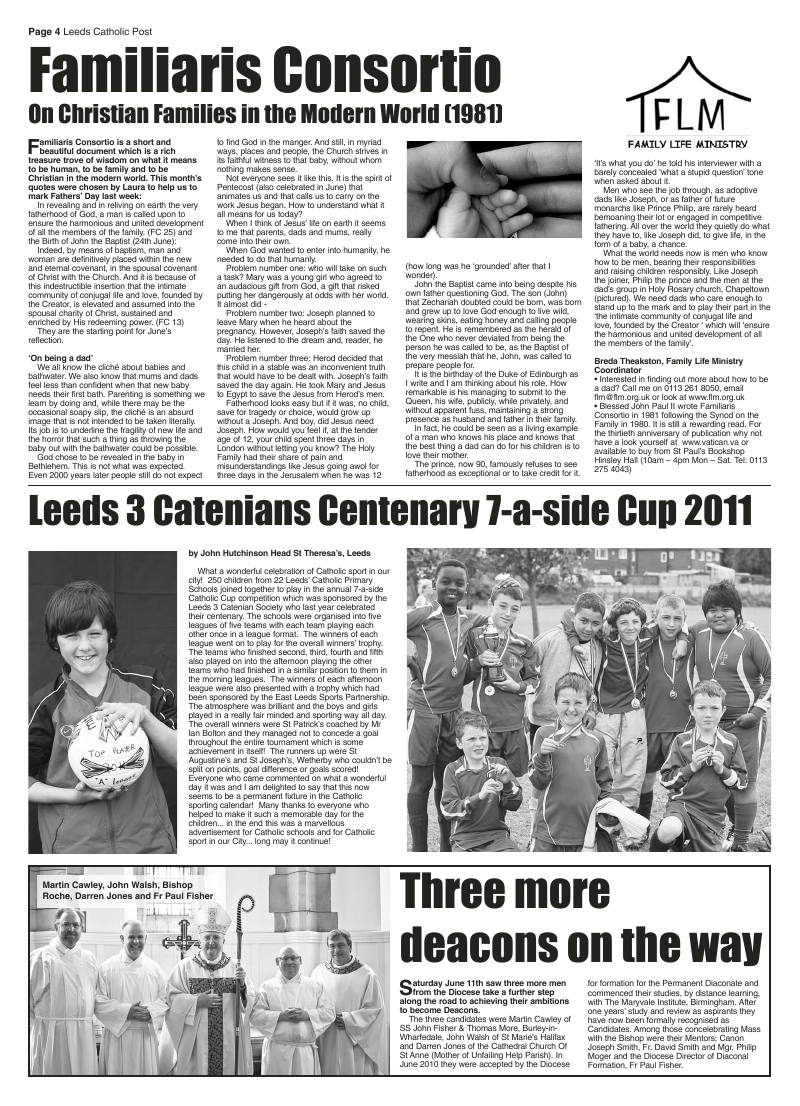Jun 2011 edition of the Leeds Catholic Post
