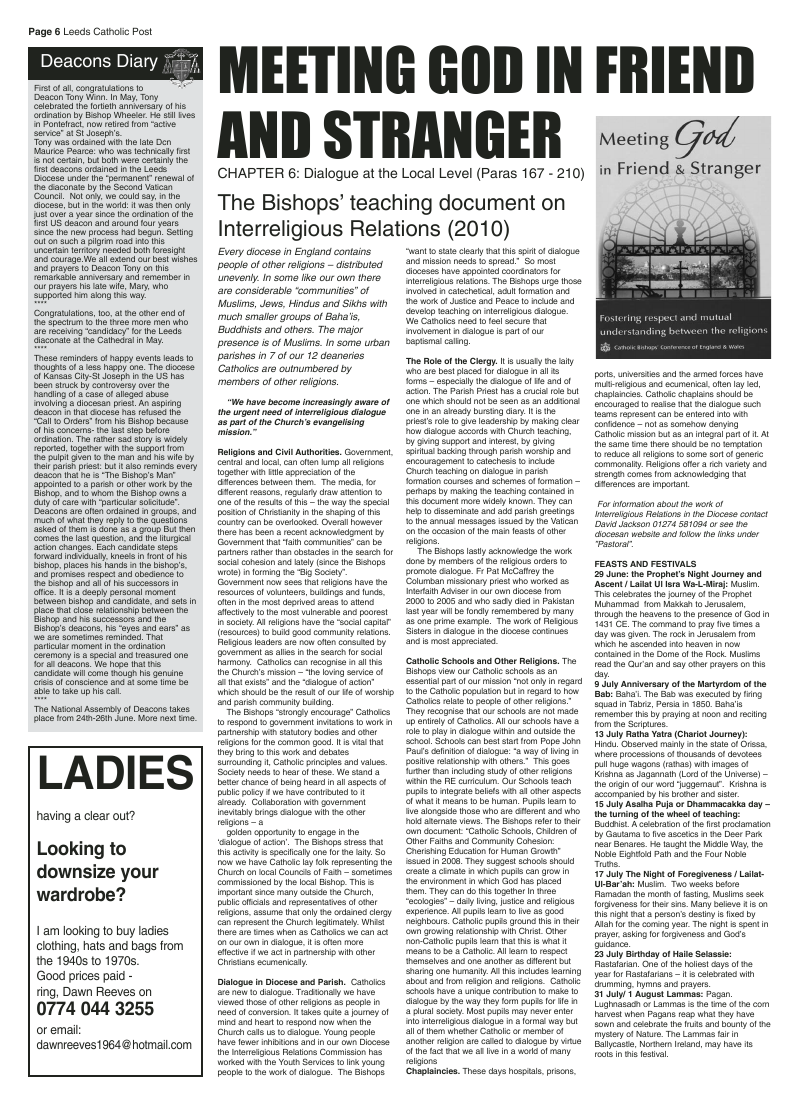 Jun 2011 edition of the Leeds Catholic Post Jun 2011 edition of the Leeds Catholic Post