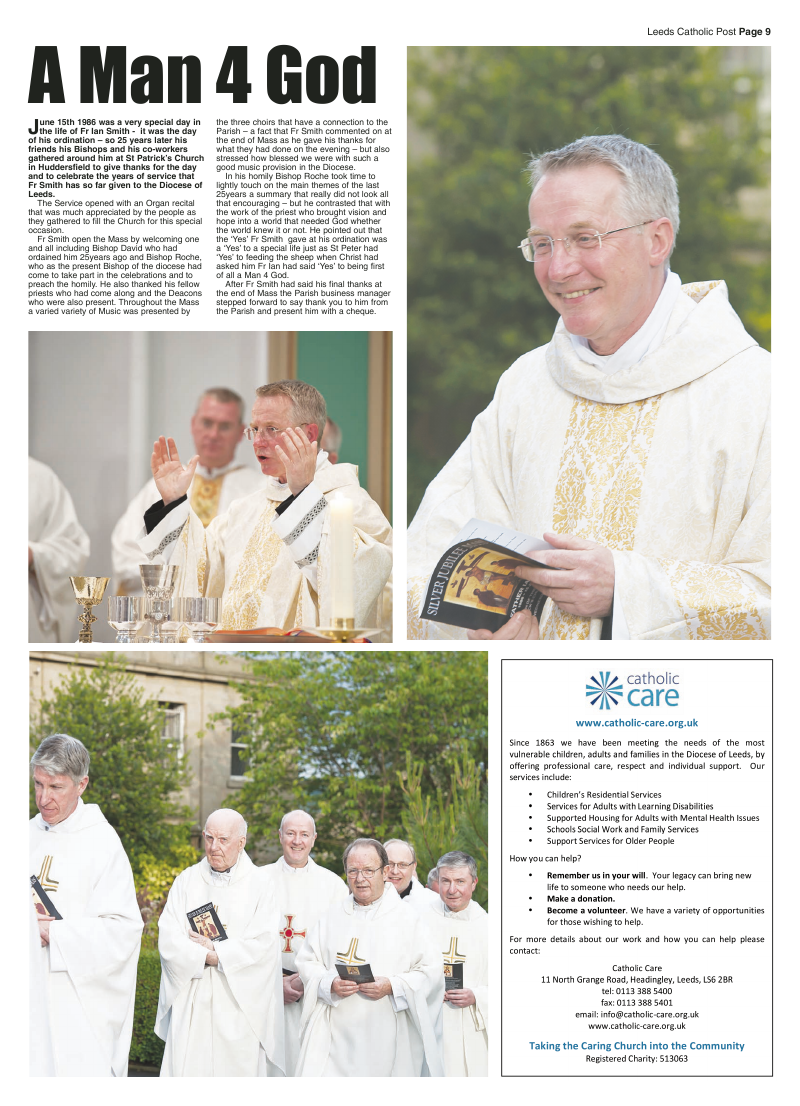 Jun 2011 edition of the Leeds Catholic Post Jun 2011 edition of the Leeds Catholic Post