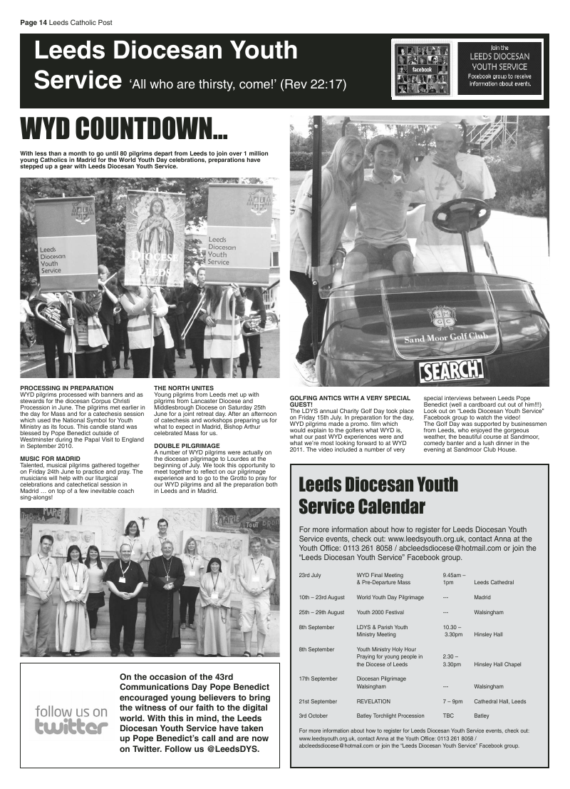 Jul/Aug 2011 edition of the Leeds Catholic Post Jul/Aug 2011 edition of the Leeds Catholic Post