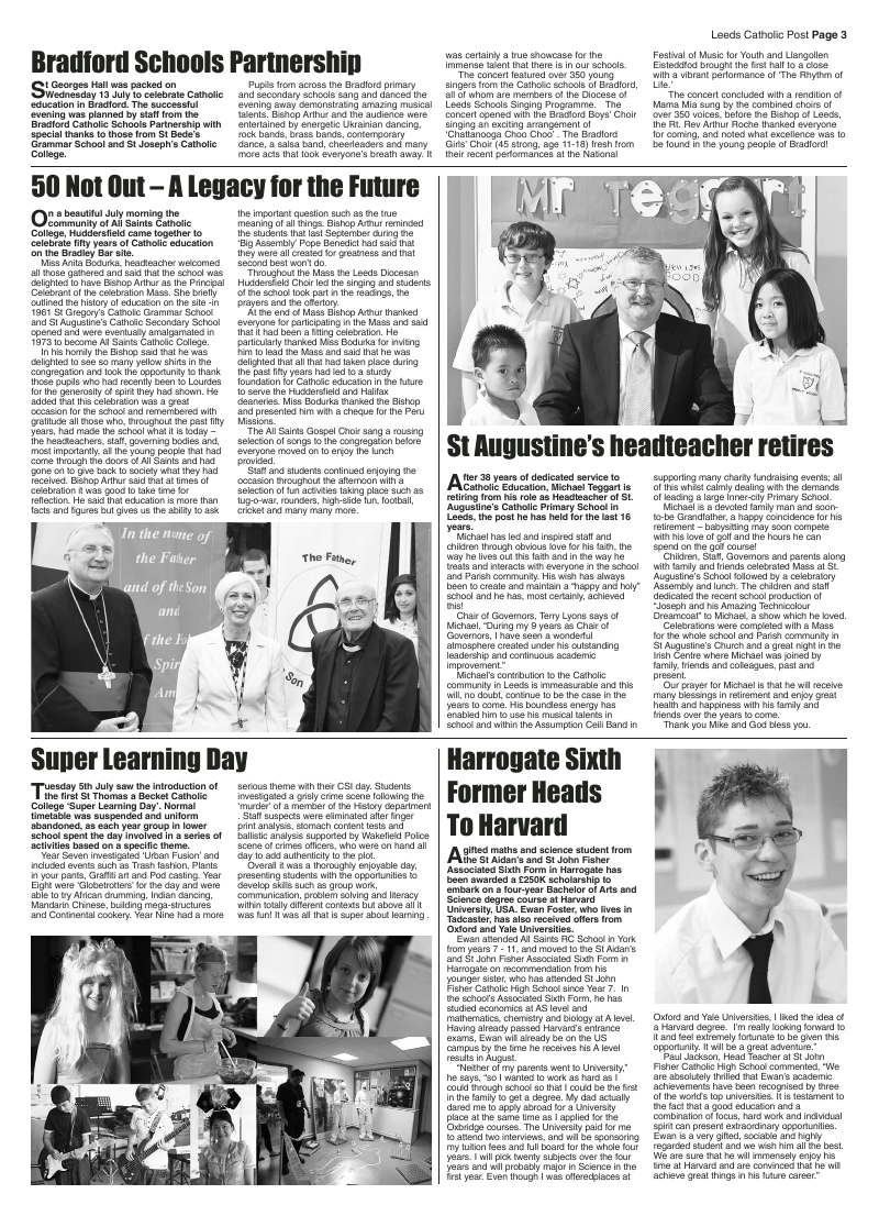 Jul/Aug 2011 edition of the Leeds Catholic Post