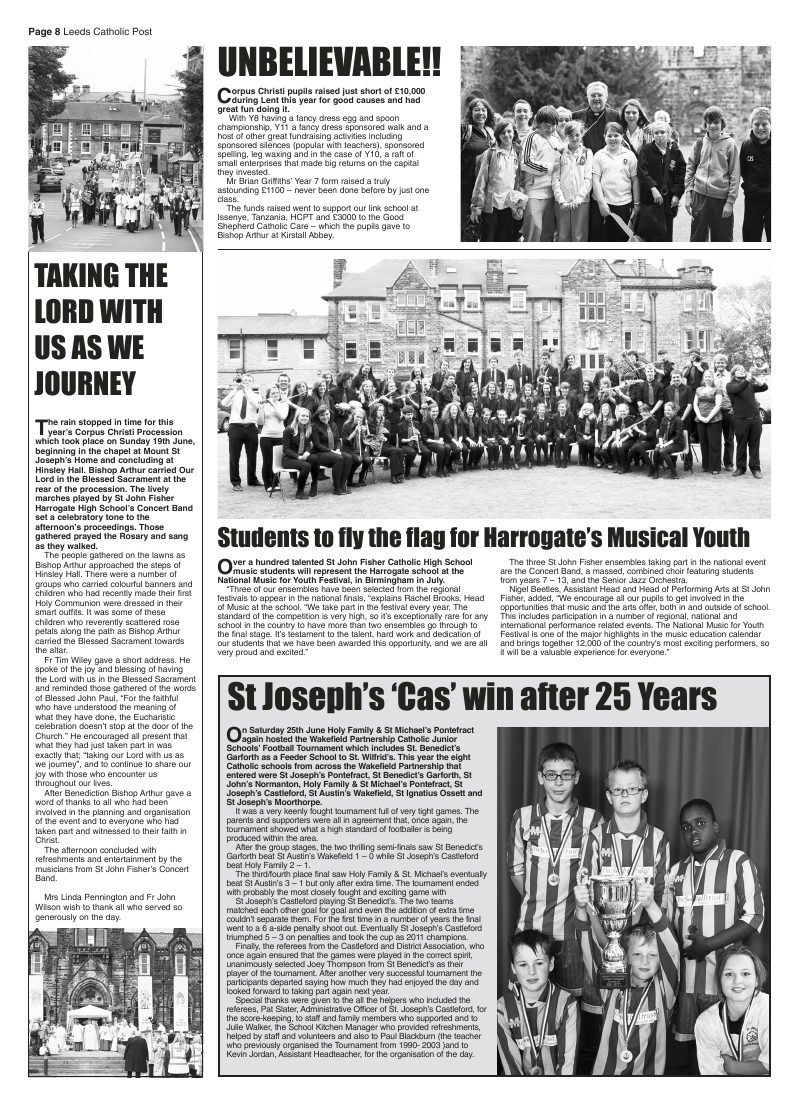 Jul/Aug 2011 edition of the Leeds Catholic Post