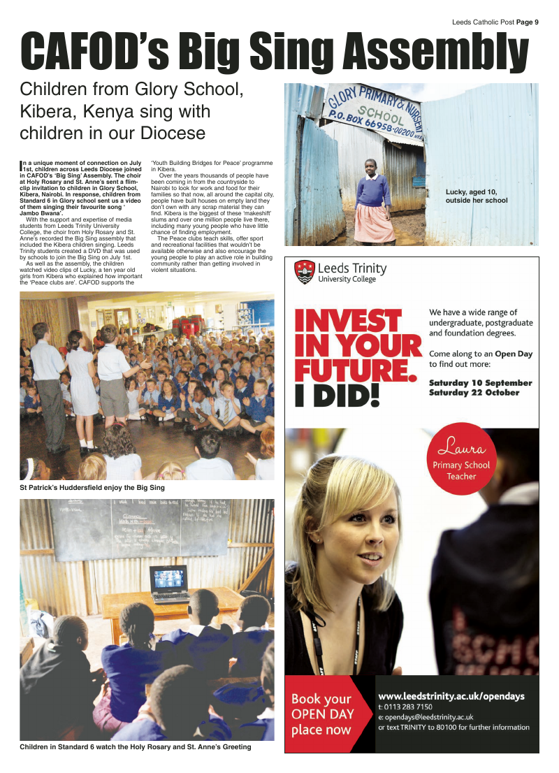 Jul/Aug 2011 edition of the Leeds Catholic Post