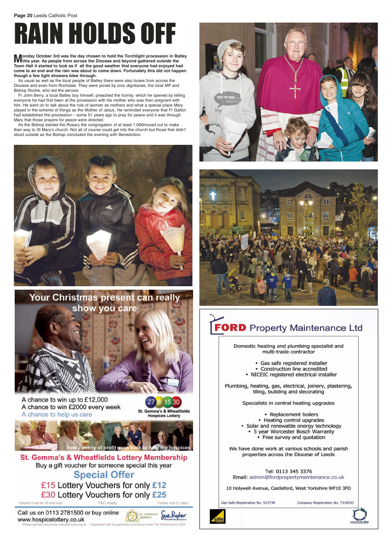 Oct 2011 edition of the Leeds Catholic Post