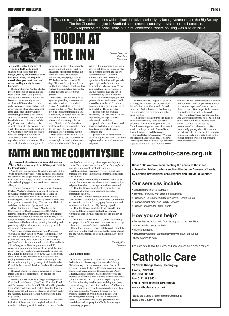 Nov 2011 edition of the Leeds Catholic Post Nov 2011 edition of the Leeds Catholic Post