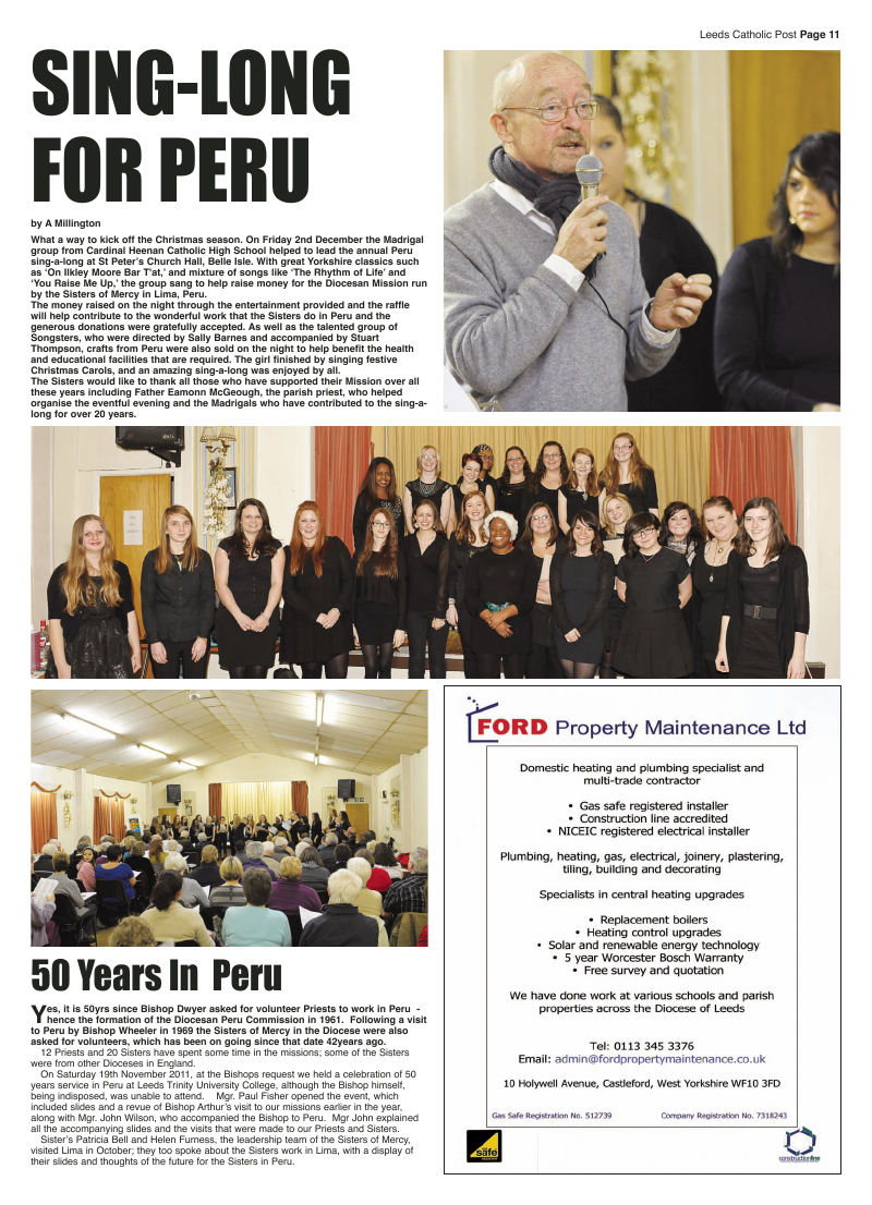 Dec 2011 edition of the Leeds Catholic Post Dec 2011 edition of the Leeds Catholic Post