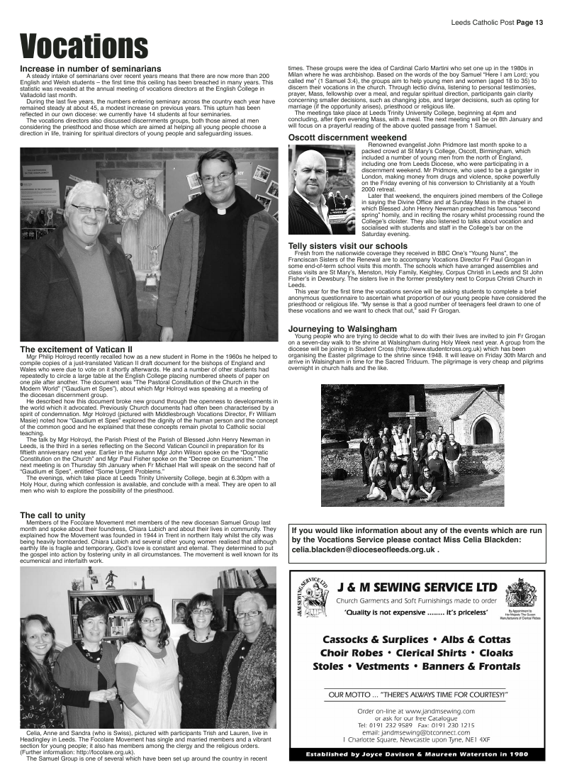 Dec 2011 edition of the Leeds Catholic Post