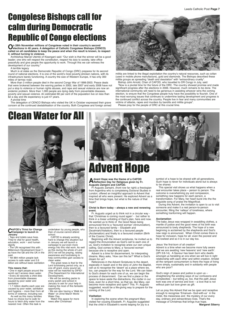 Dec 2011 edition of the Leeds Catholic Post