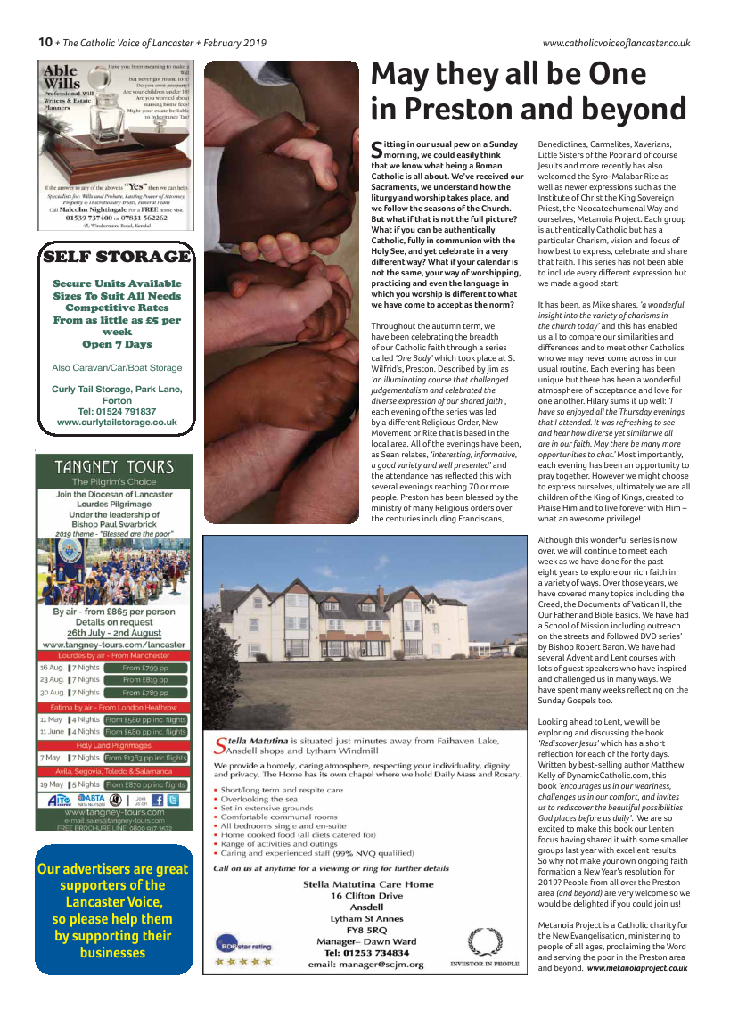 Feb 2019 edition of the Catholic Voice of Lancaster - Page 