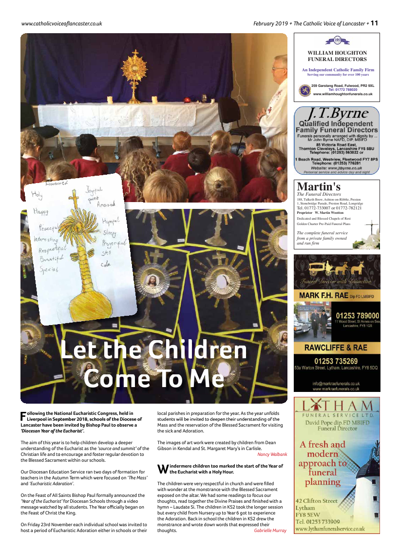 Feb 2019 edition of the Catholic Voice of Lancaster - Page 