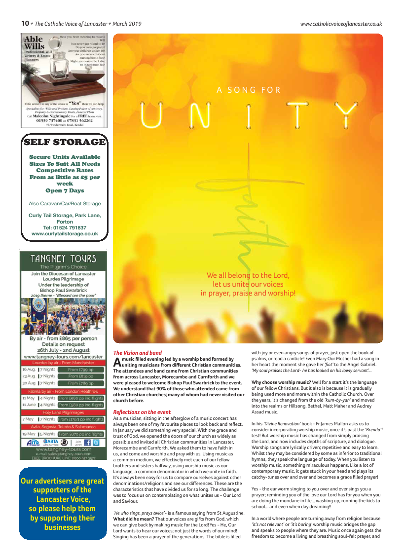 Mar 2019 edition of the Catholic Voice of Lancaster - Page 