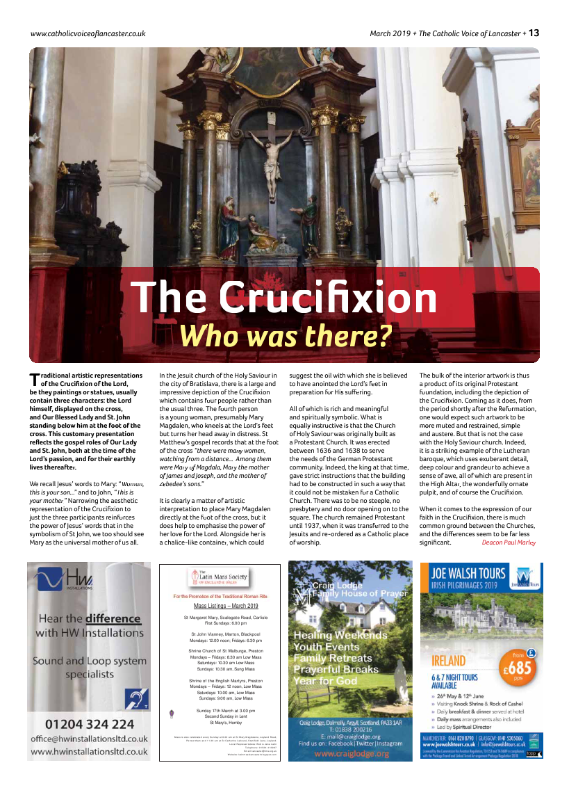 Mar 2019 edition of the Catholic Voice of Lancaster - Page 