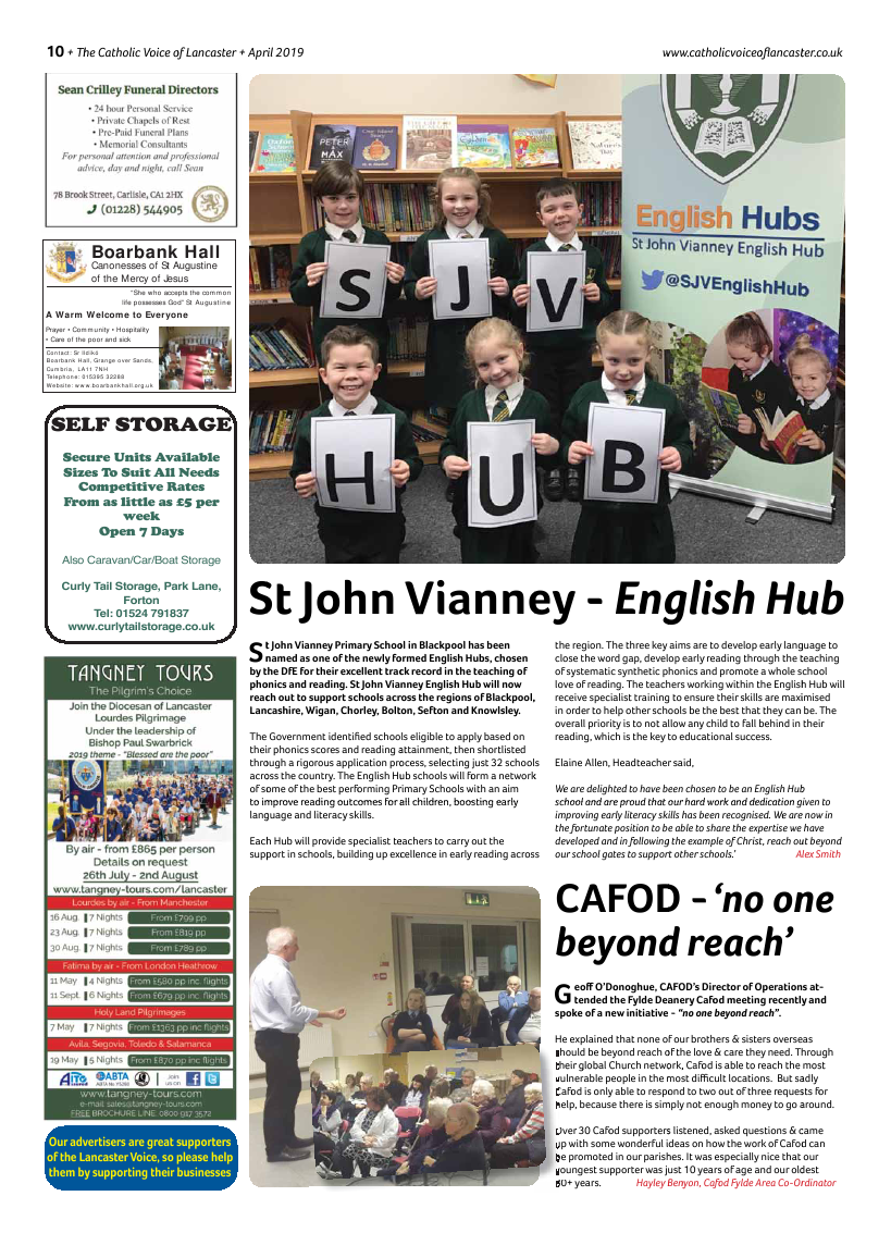 Apr 2019 edition of the Catholic Voice of Lancaster - Page 