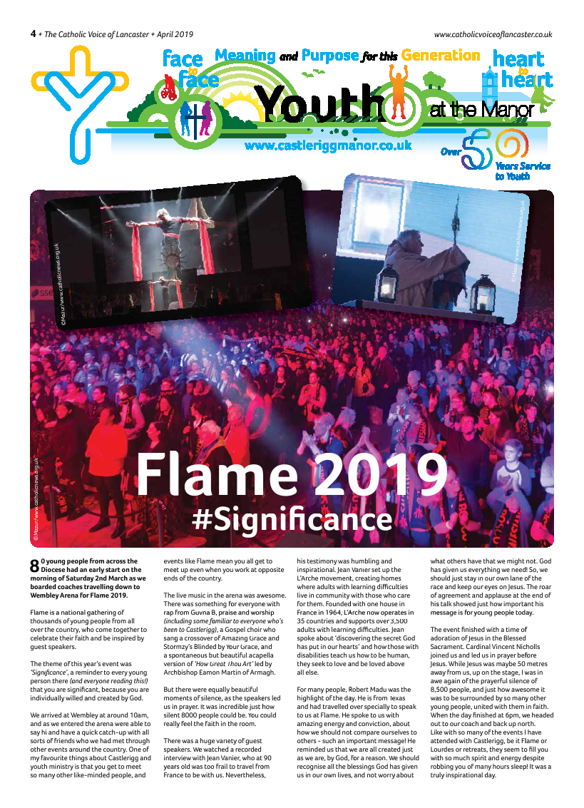 Apr 2019 edition of the Catholic Voice of Lancaster - Page 