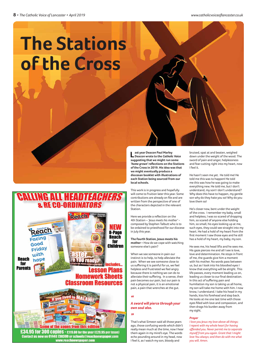 Apr 2019 edition of the Catholic Voice of Lancaster - Page 