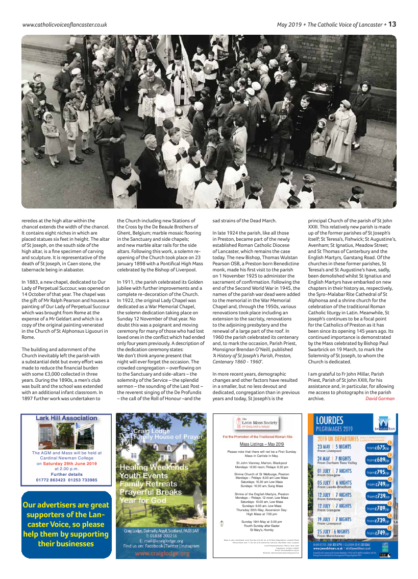 May 2019 edition of the Catholic Voice of Lancaster - Page 